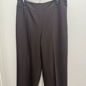 Talbots Brown Wool Side Zip Lined Pants, Size 10 petite